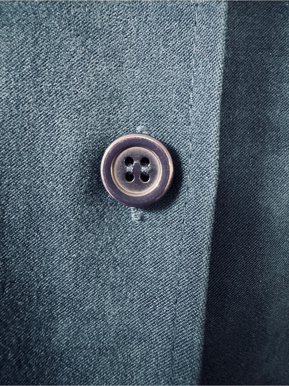 Talbots Navy Blue Button-Front Jacket - Picture 5 of 7